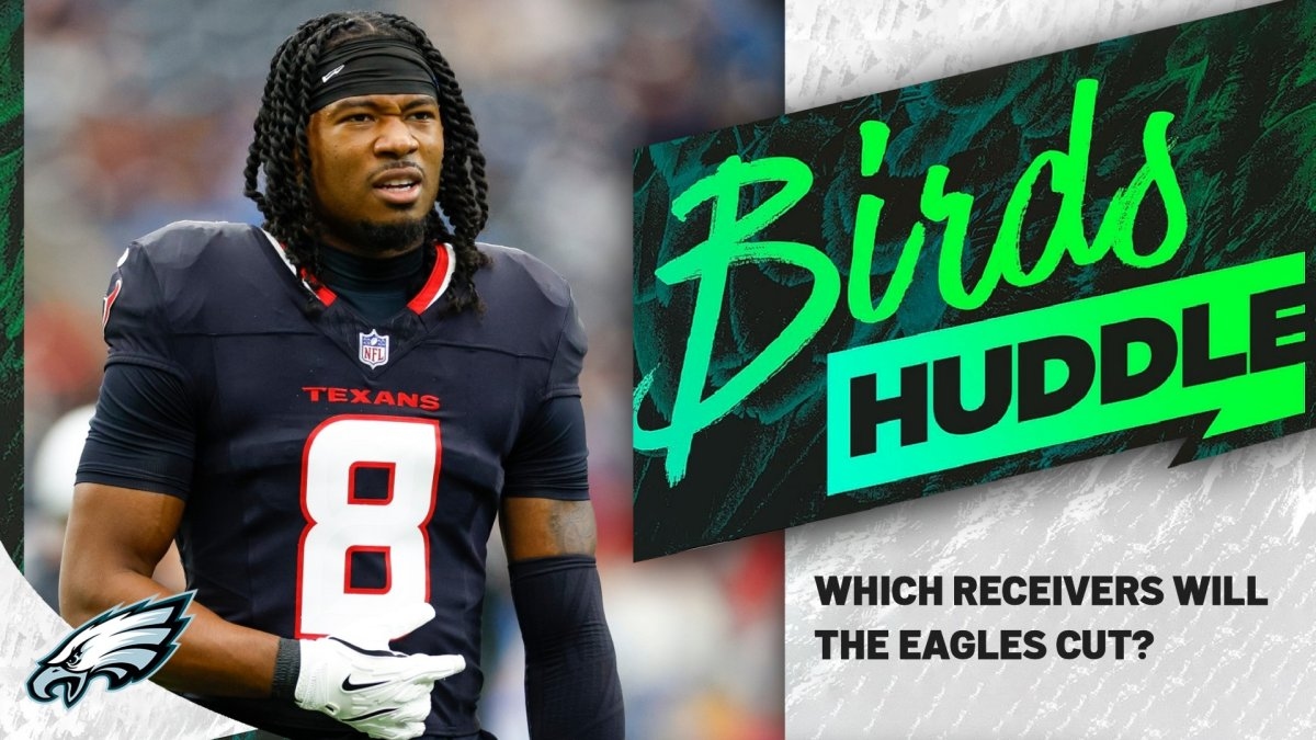 How does John Metchie III's arrival impact the Eagles' wide receivers?