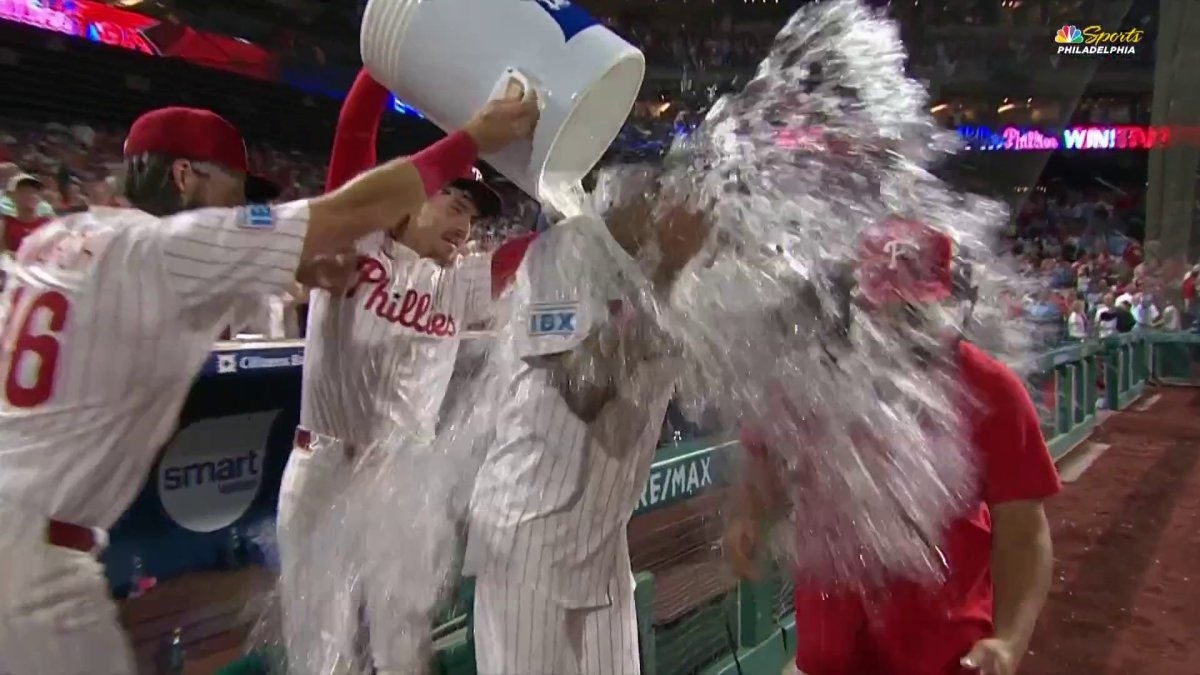 Someone had to cool off Cristopher Sánchez after his complete game