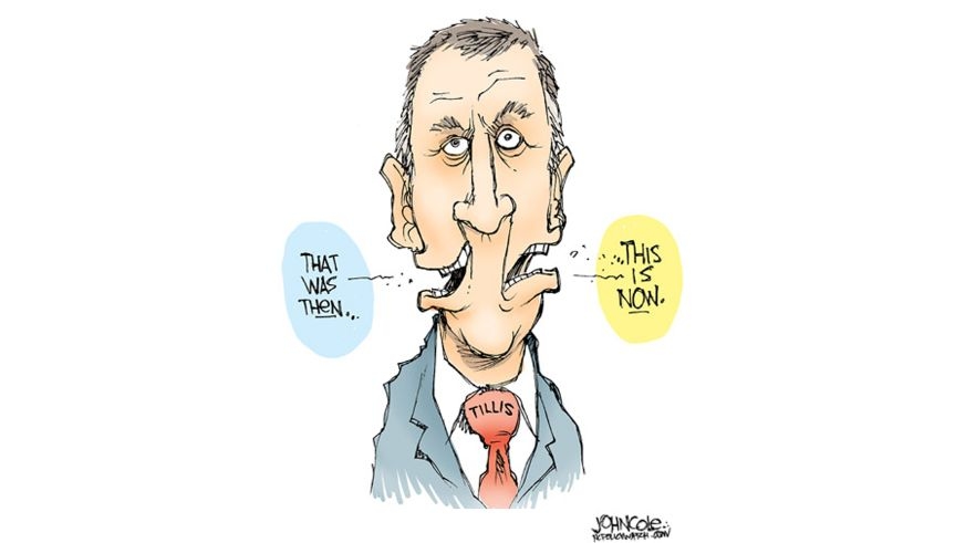 Sen. Thom Tillis's latest maddening but unsurprising flipflop