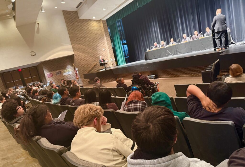 Nebraska Supremes take show on road, hold court at Omaha high school