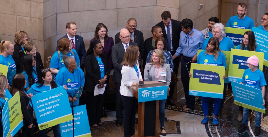 Housing advocates converge at Capitol, praise Bostar law that helps ward off investors