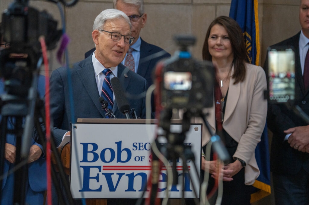 Nebraska Secretary of State Bob Evnen announces reelection bid