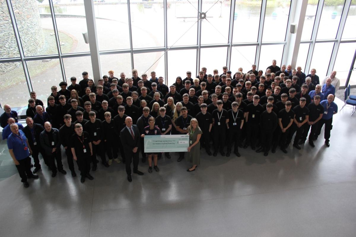 Apprentices raise £1,500 for life saving charity