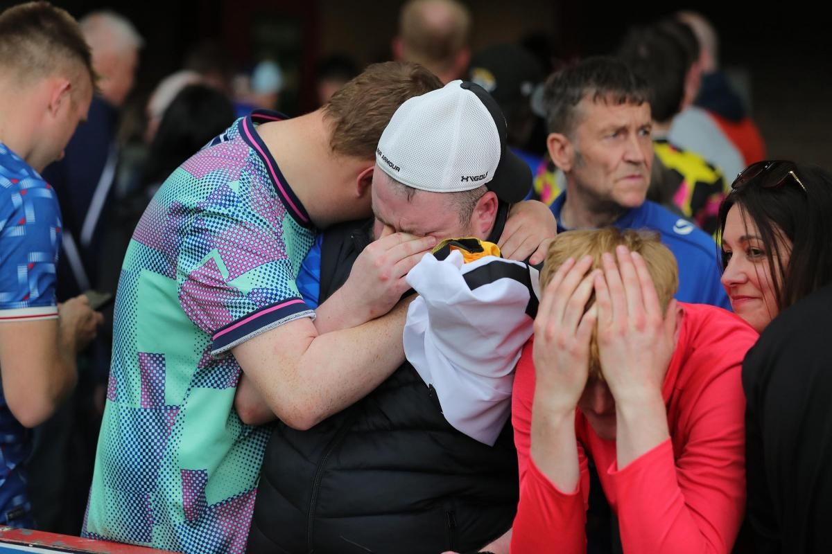 The agony of relegation for Carlisle United's devastated fans