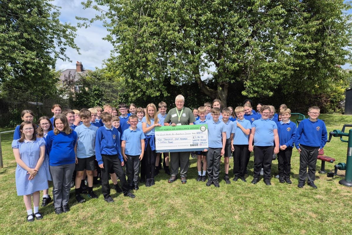Upperby Primary School raises money for Great North Air Ambulance