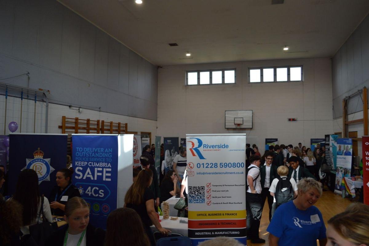 Cumbrian school hosts 'World of Work Day' careers fair with 22 employers