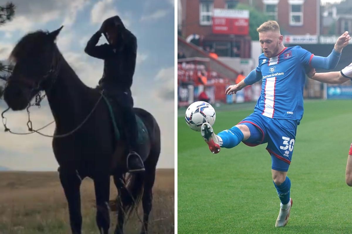 Former Carlisle United striker joins UAE club...on horseback