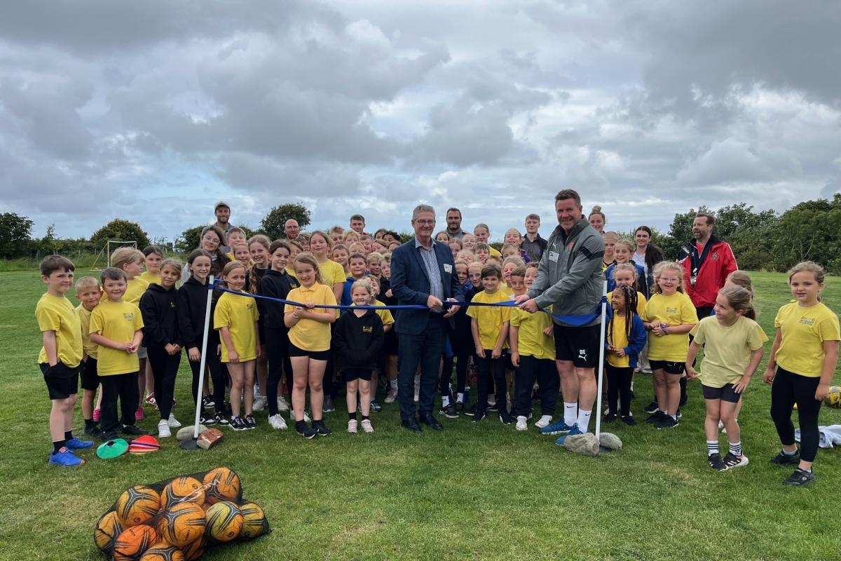School's new pitch 'fantastic' thanks to teamwork from local companies
