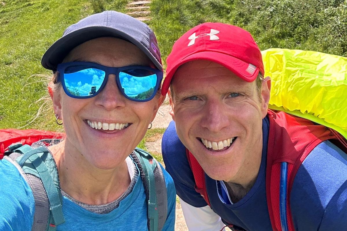 Couple running the length of Hadrian's Wall to raise money for two charities
