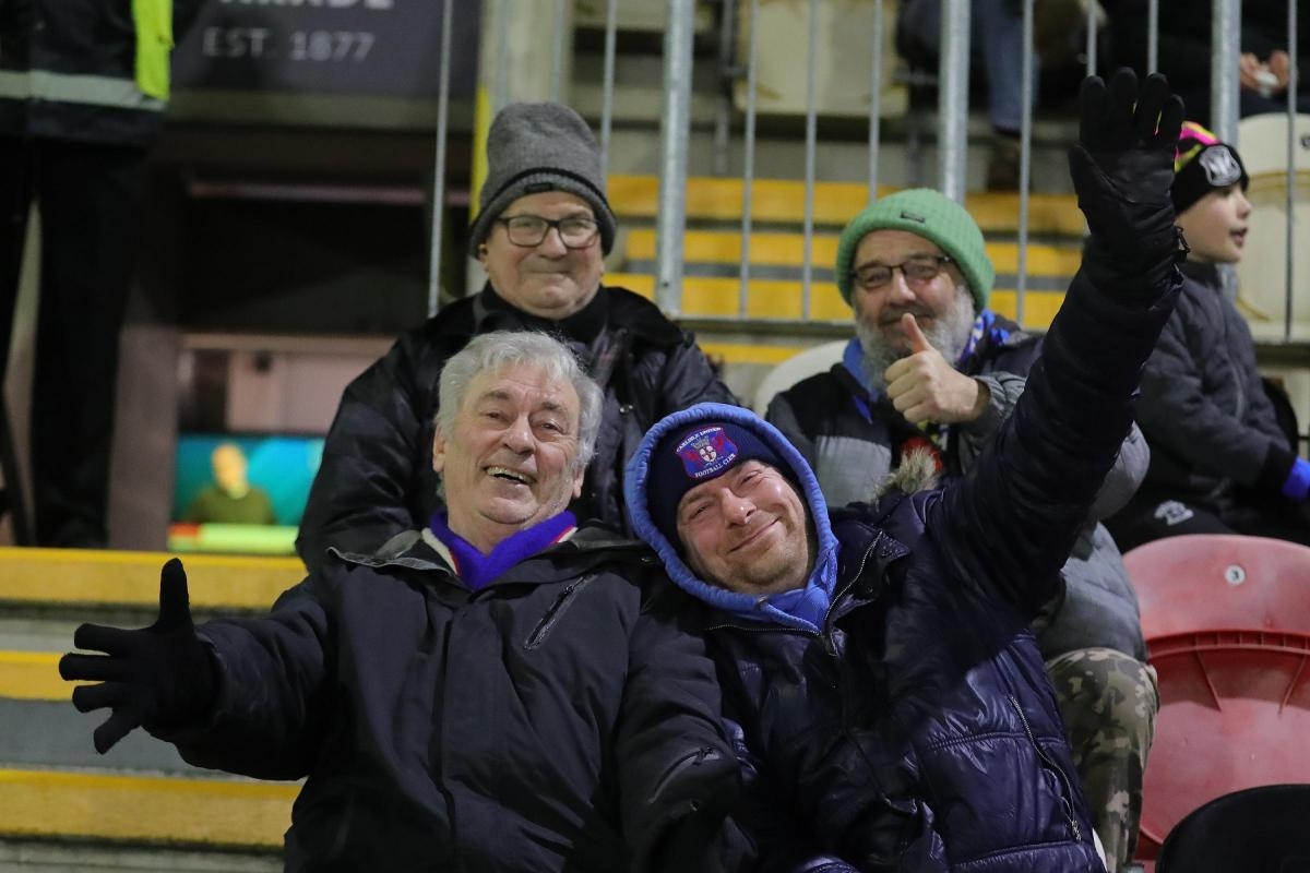 In pictures: Carlisle United fans at the Newport game!