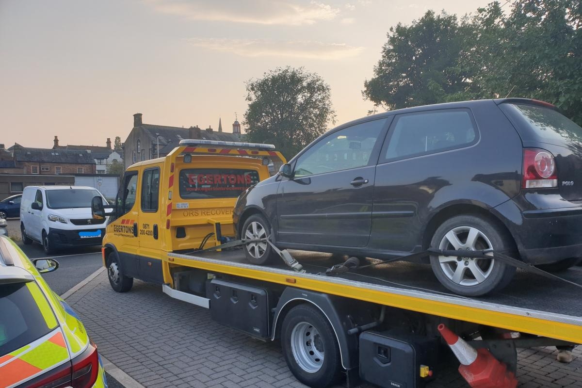 Police seize car after driver stopped for not wearing seatbelt