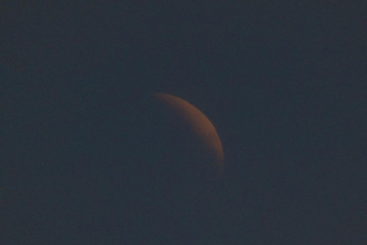 Stargazers capture blood moon over Cumbrian skies