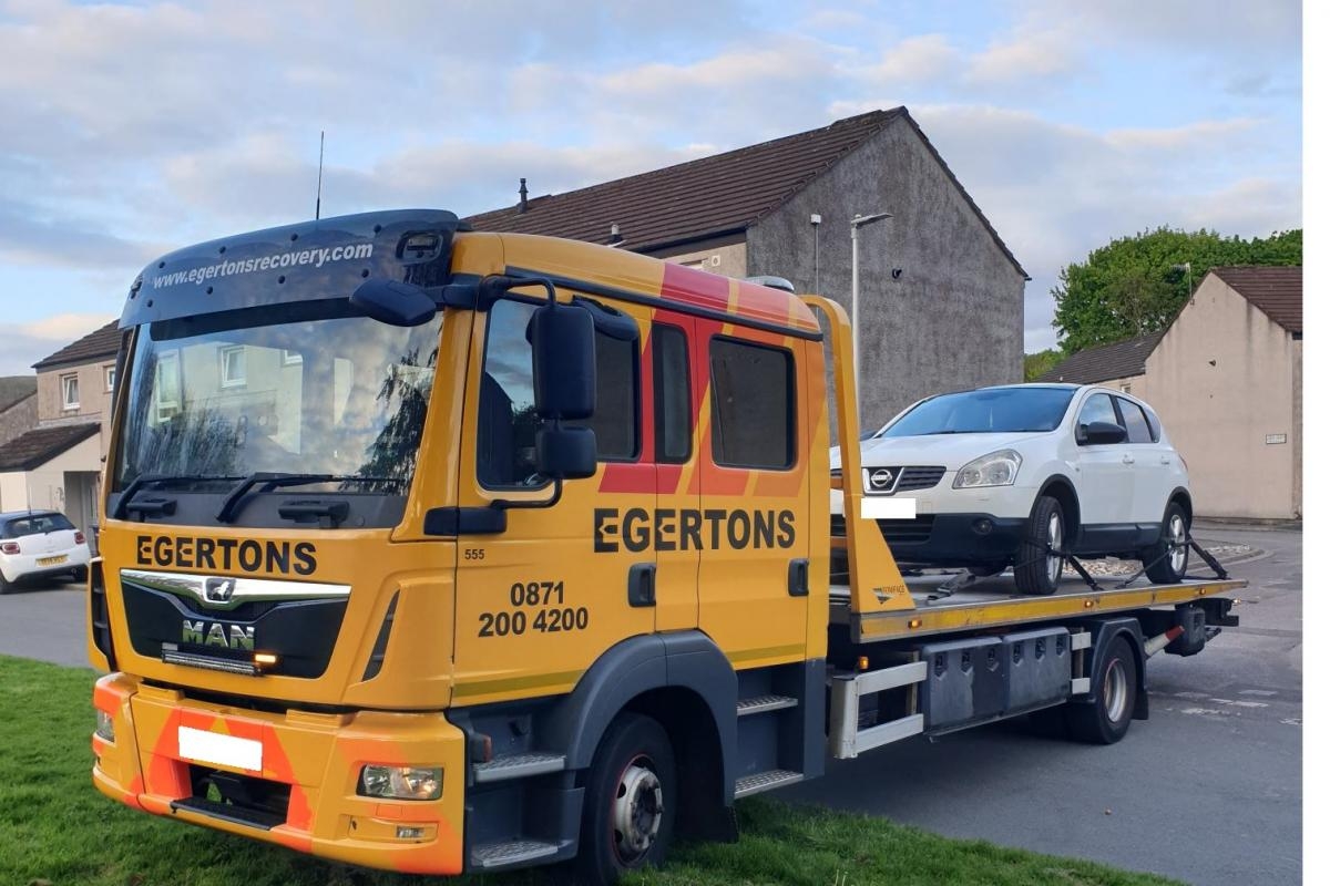 Police seize car in West Cumbrian town for having no tax