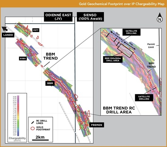 Awalé Completes Drilling on BBM Satellite Targets at the Odienné Project