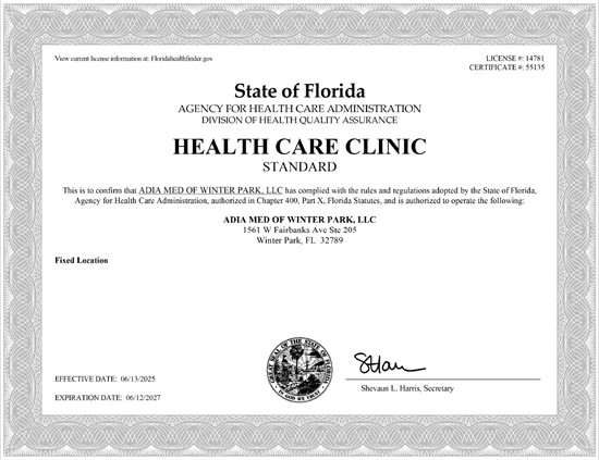 Home Run! Adia Med of Winter Park's AHCA Triumph Brings Insurance-Covered Healing to Patients