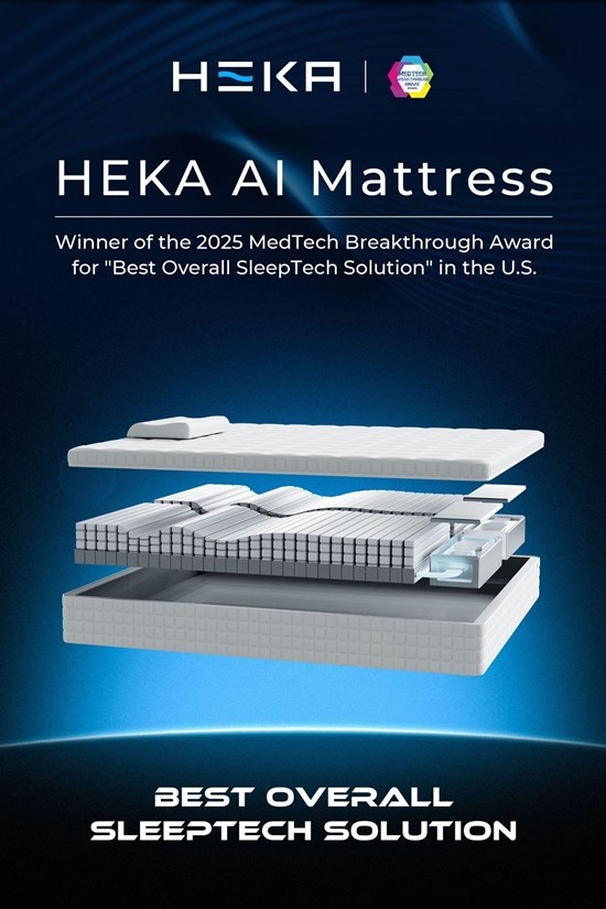 HEKA AI Mattress Wins 2025 MedTech Breakthrough Award for "Best Overall SleepTech Solution"