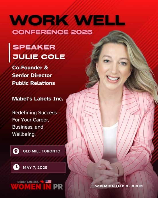 Julie Cole at Mabel's Labels to Speak at Women in PR North America's WorkWell Conference 2025