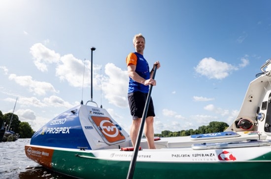 Gebrüder Weiss Is the Official Logistics Partner in Environmentalist's Attempt to Cross the Atlantic on a Stand-Up Paddleboard and Set a World Record