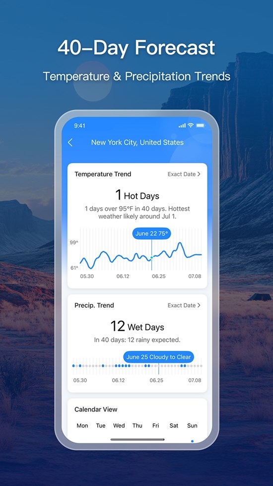 MojiWeather Introduces a 40-Day Forecast Feature to Empower Proactive Daily Life Planning