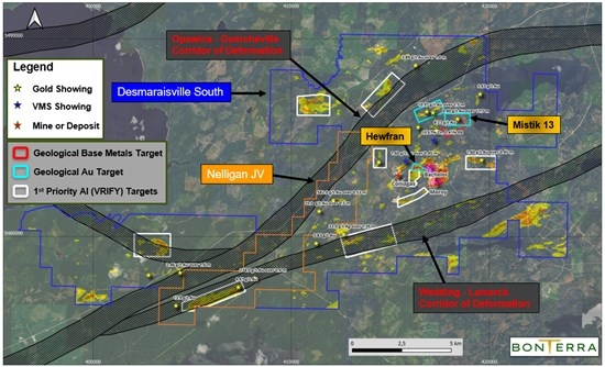 Bonterra Announces 2025 Exploration Plans at its 100% Owned Desmaraisville South Project