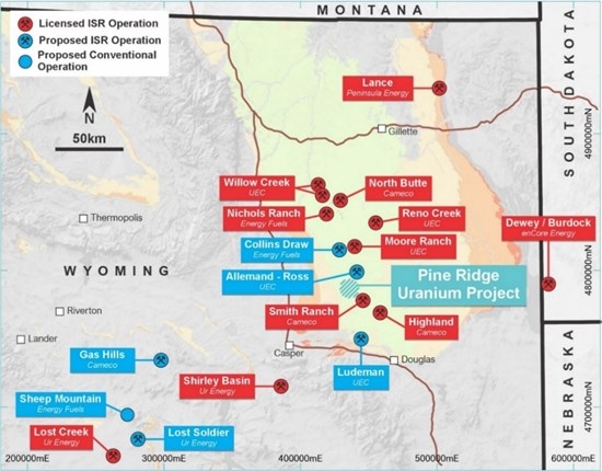 Transformational U.S. Uranium Transaction Snow Lake Energy Acquires the Advanced Pine Ridge Uranium Project in Wyoming Through a Strategic Partnership with Global Uranium and Enrichment Limited