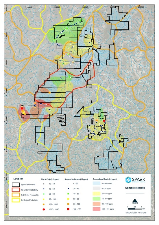 Spark Energy Hits Highest Lithium Anomalism to Date Identifying New Priority Lithium Target "Cruzeta"