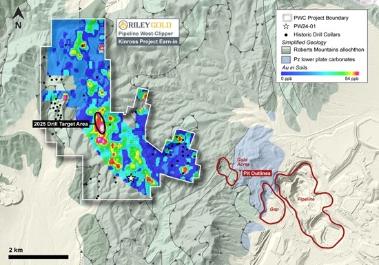 Kinross Gold Commences 2025 Drill Program at Riley Gold's PWC Gold Project (Cortez District - Nevada)