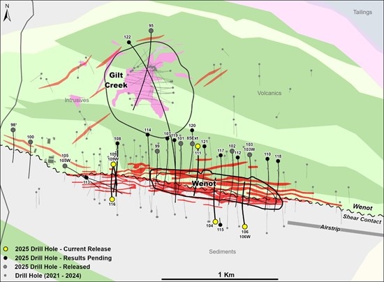 Omai Gold Drills 2.63 g/t Au over 27.5m in New Wenot Zone and 4.87 g/t Au over 9.5m and 2.64 g/t Au over 21.0m