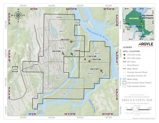 Argyle Resources Initiates Drill Permit Application for Clay Howells Rare Earth Element Project in Ontario