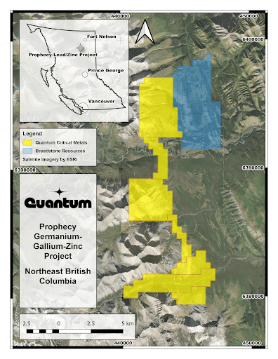 Quantum Critical Metals Stakes Prophecy Germanium-Gallium-Zinc Project in Northern British Columbia