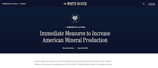 Giant Mining Corp. Joins Nevada Mining Association to Support U.S. Executive Order Boosting Domestic Mineral Production