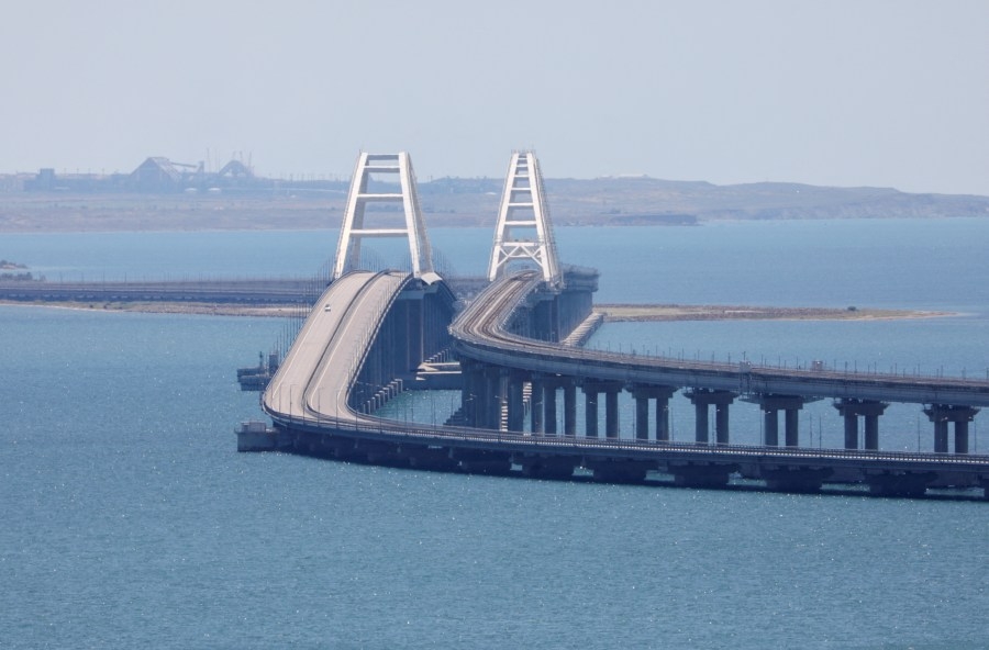 Ukraine strikes bridge linking Crimea, Russia in underwater attack
