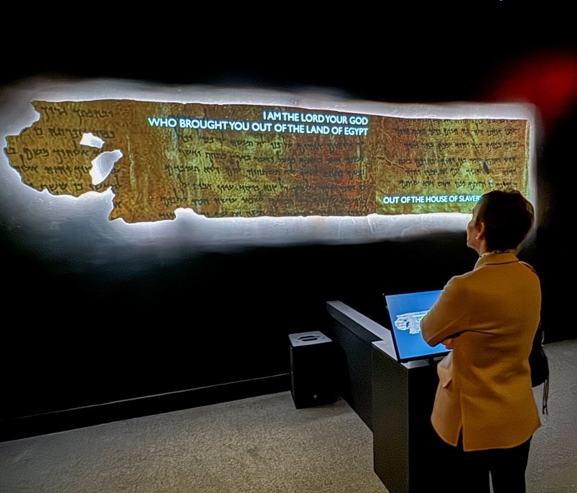 Old Testament scrolls on view in California