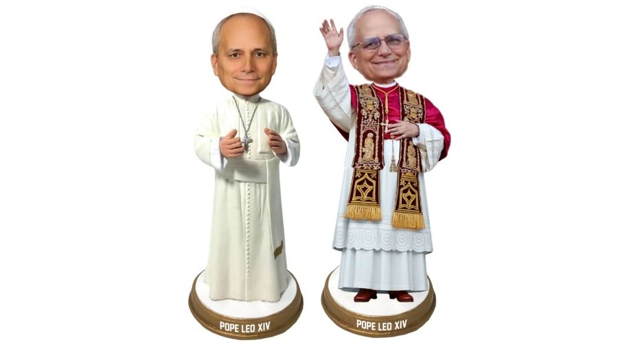 Pope Leo XIV collectible released by National Bobblehead Hall of Fame