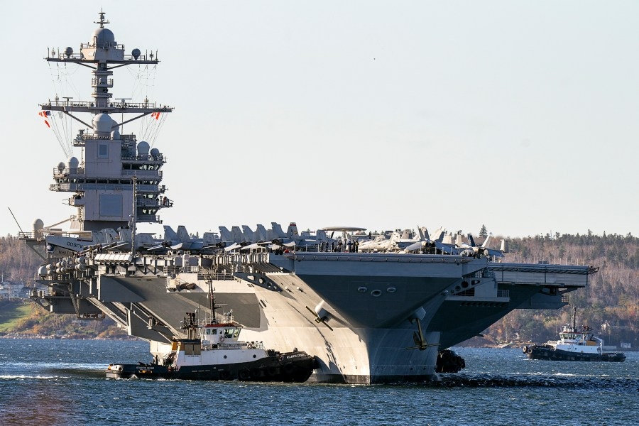 USS Gerald Ford Carrier Strike Group deploying next week