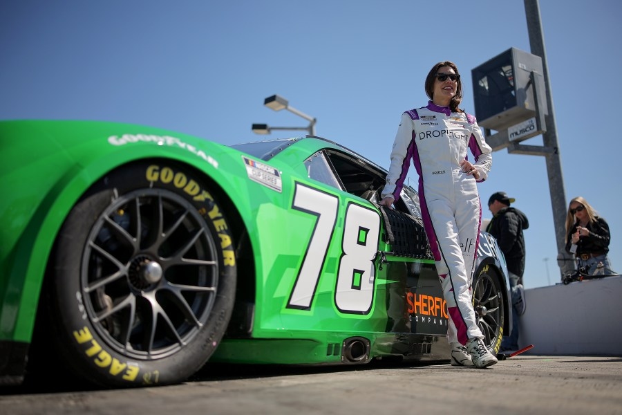 NASCAR's Katherine Legge urges young girls to ‘never, ever give up'
