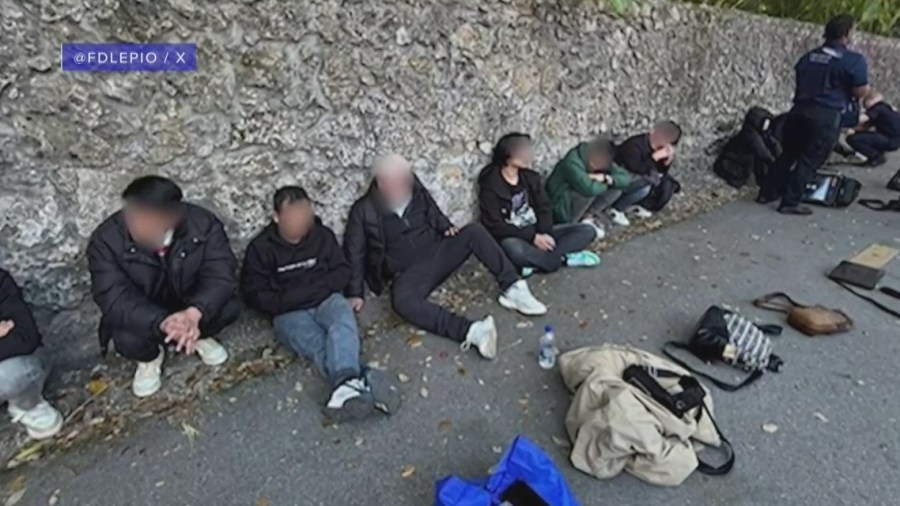 Vans packed with Chinese migrants stopped in Florida, 2 arrested