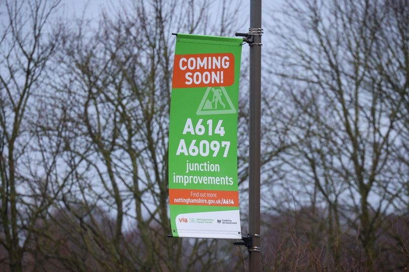 £3,000 banners for Nottinghamshire road project that might not happen 'gathering dust'