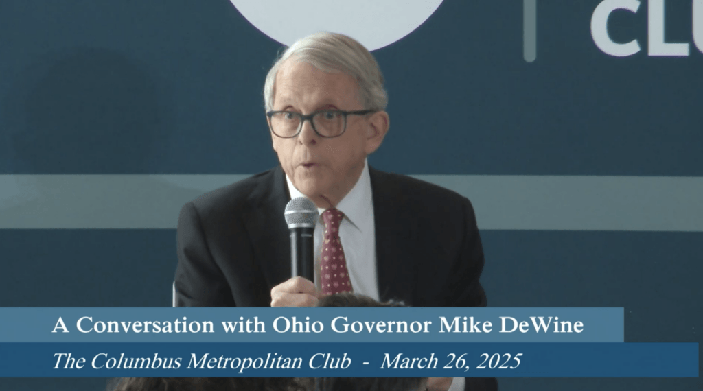 Ohio Gov. Mike DeWine talked Cleveland Browns stadium, higher education policy at weekly forum