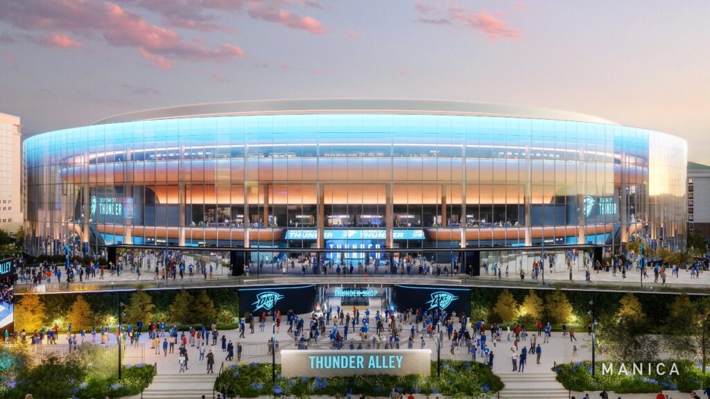 Oklahoma City mayor reveals new Thunder arena