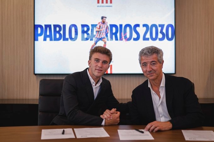 ✍️He stays: Atlético Madrid announce Barrios contract extension