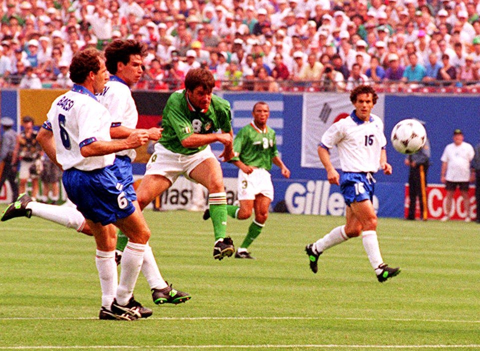 🎥 OTD 1994: Ireland win first-ever World Cup game in epic fashion