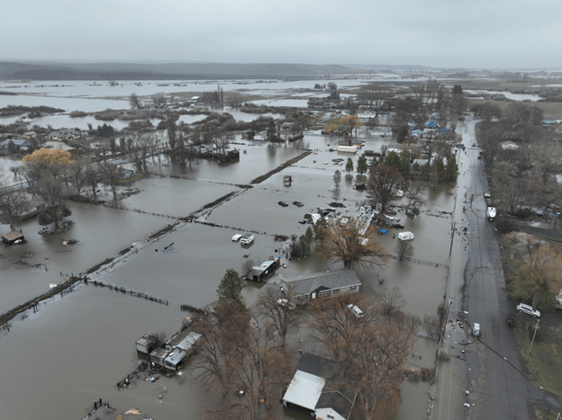 Whose responsibility is eastern Oregon flooding?