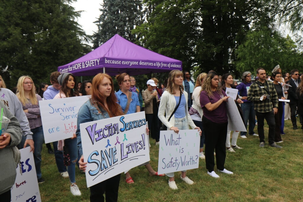 ‘Get it done': Advocates push Oregon lawmakers to fund services for victims of abuse