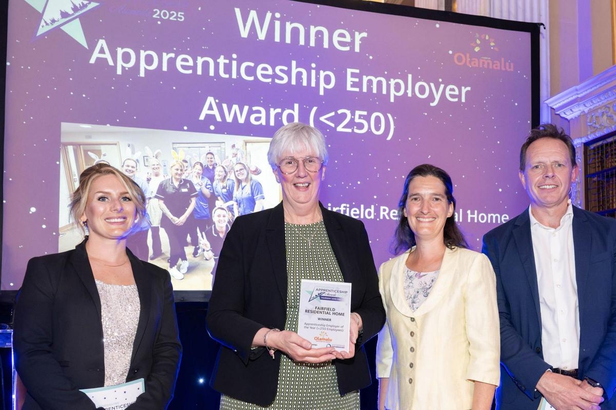 Care home named Apprenticeship Employer of the Year at county awards
