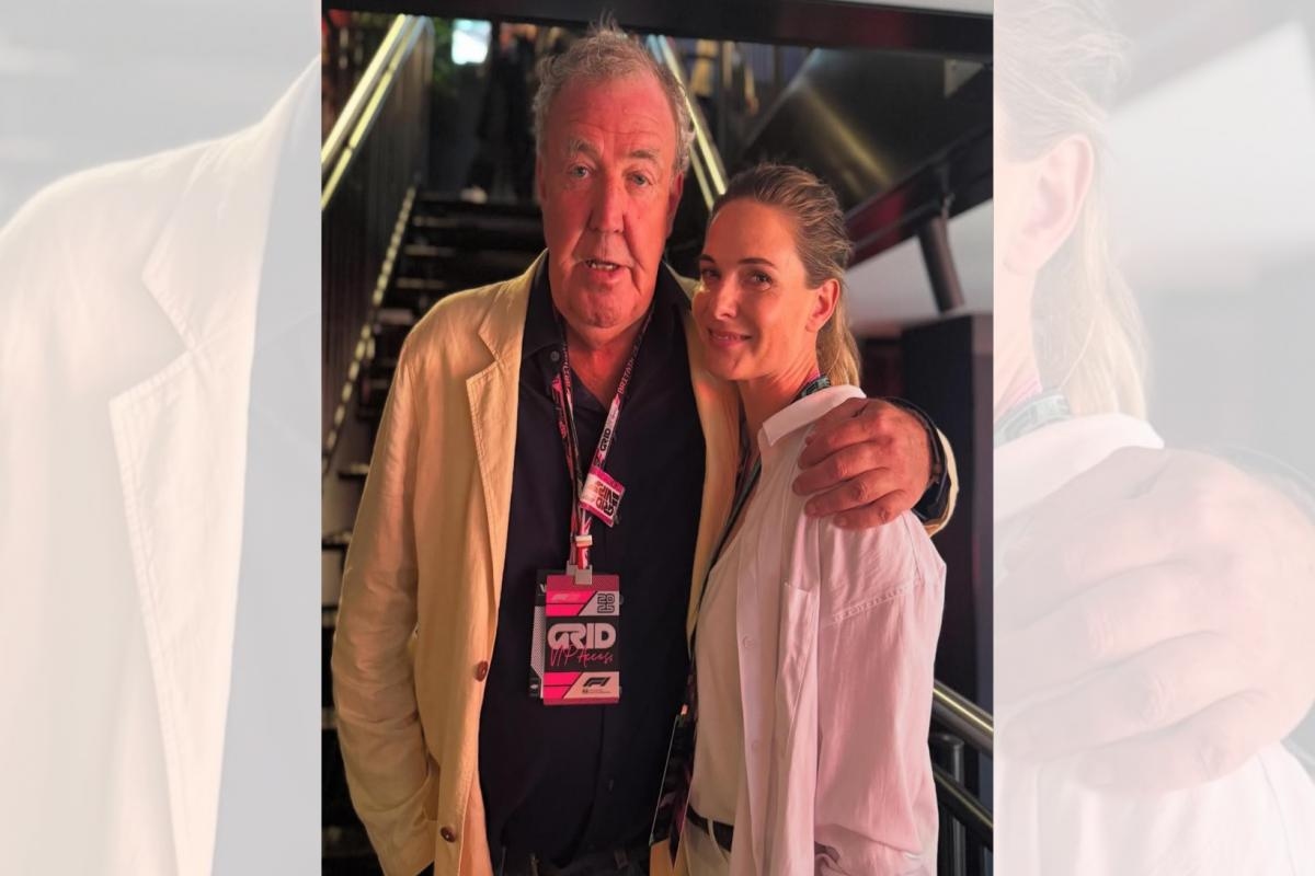 Jeremy Clarkson pictured with Hollywood actress at Silverstone