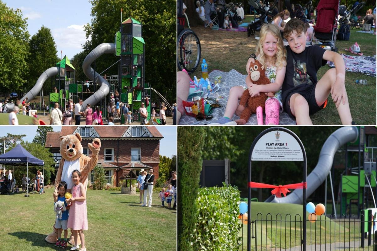 Shiny new playground opens to crowds after months of work