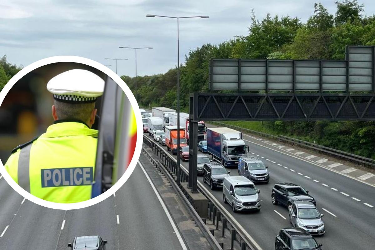Emergency response after person spotted walking towards M40