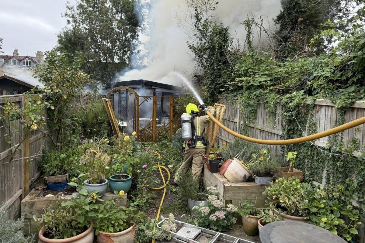 Woman hospitalised with burns after massive fire breaks out in city