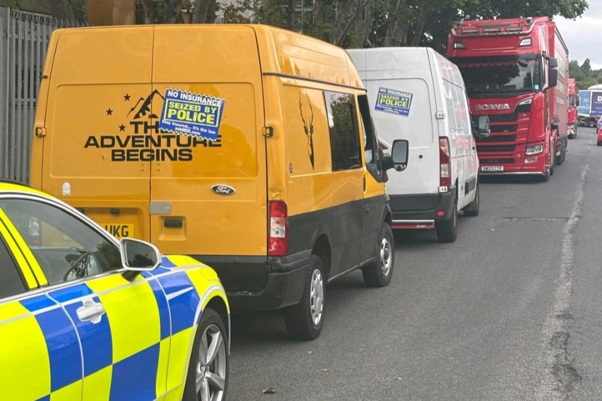 Two vans seized leaving drivers stranded by side of road